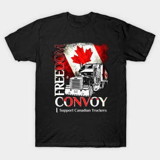 canada flag freedom convoy 2022 ottawa Truckers Freedom T-Shirt